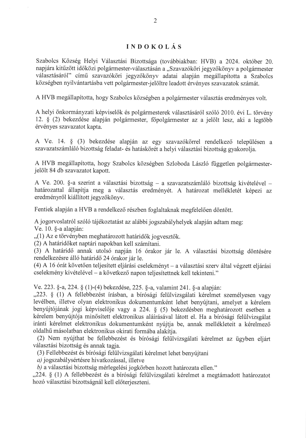 22 2024 hatarozat 2